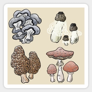 Mushy mushrooms Magnet